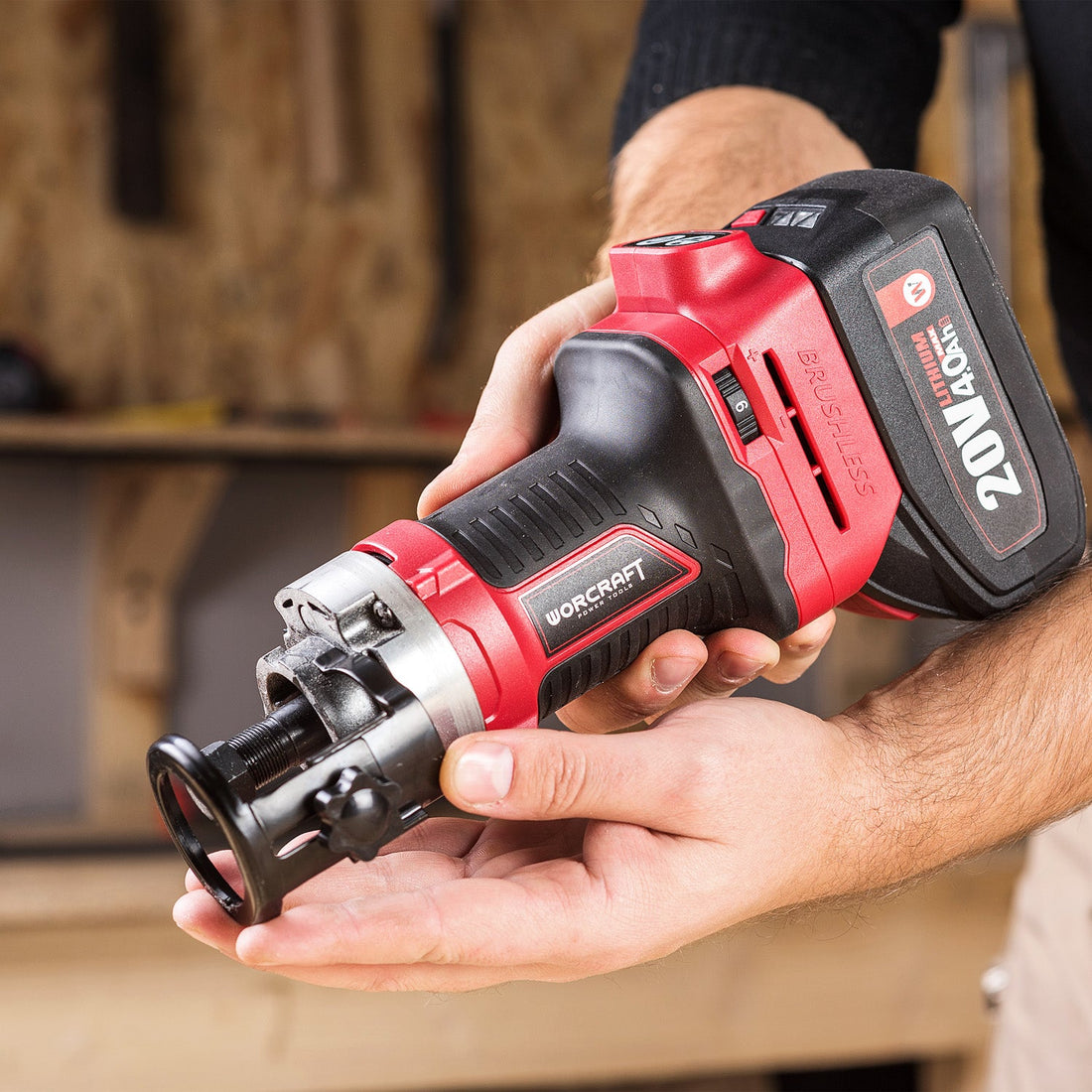 WorCraft 20V Brushless Cordless Router & Trim Router Overview | CER-S20LiB