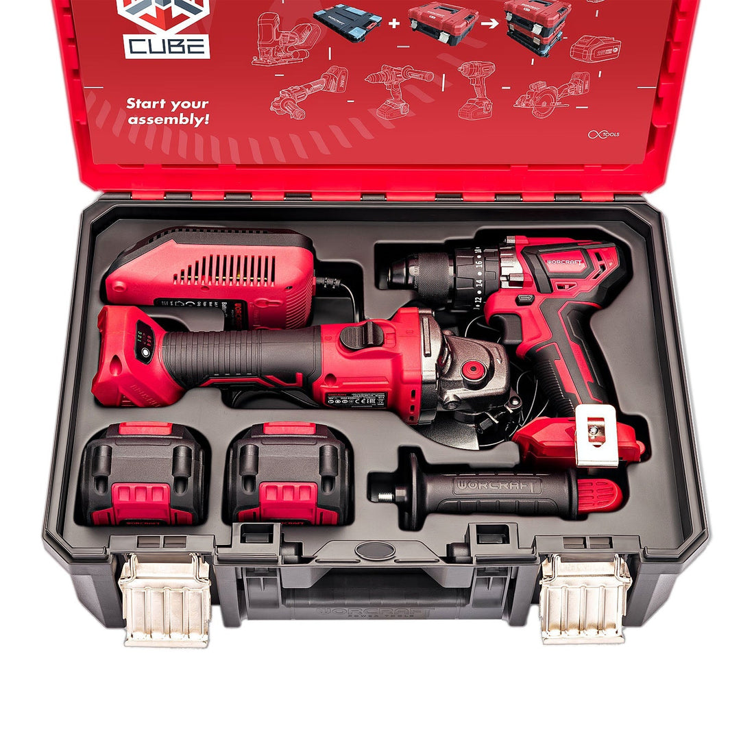 WorCraft 20V Brushless 2-Tool Combo Kit — Hammer Drill + Angle Grinder Overview
