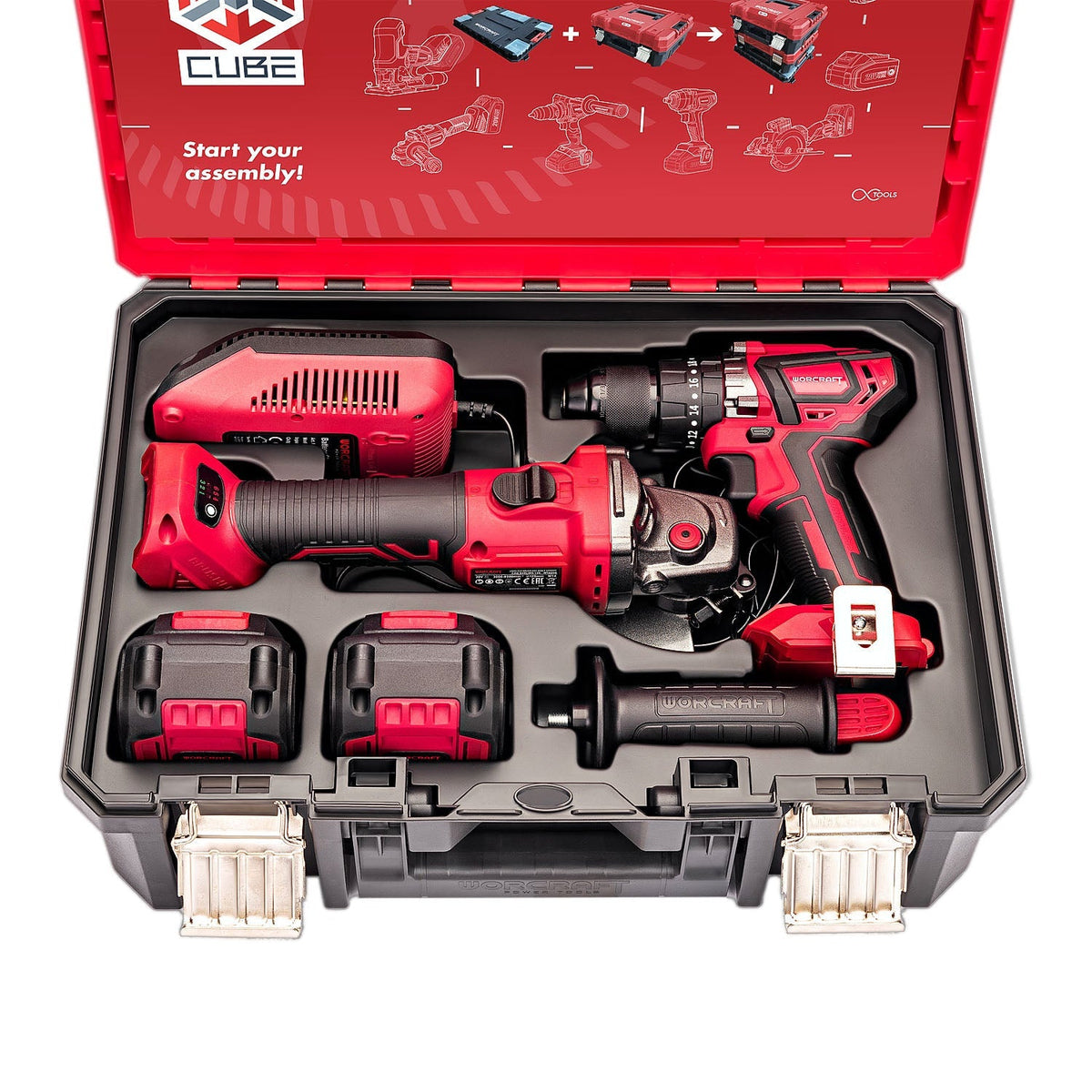 WorCraft 20V Brushless 2-Tool Combo Kit — Hammer Drill + Angle Grinder Overview