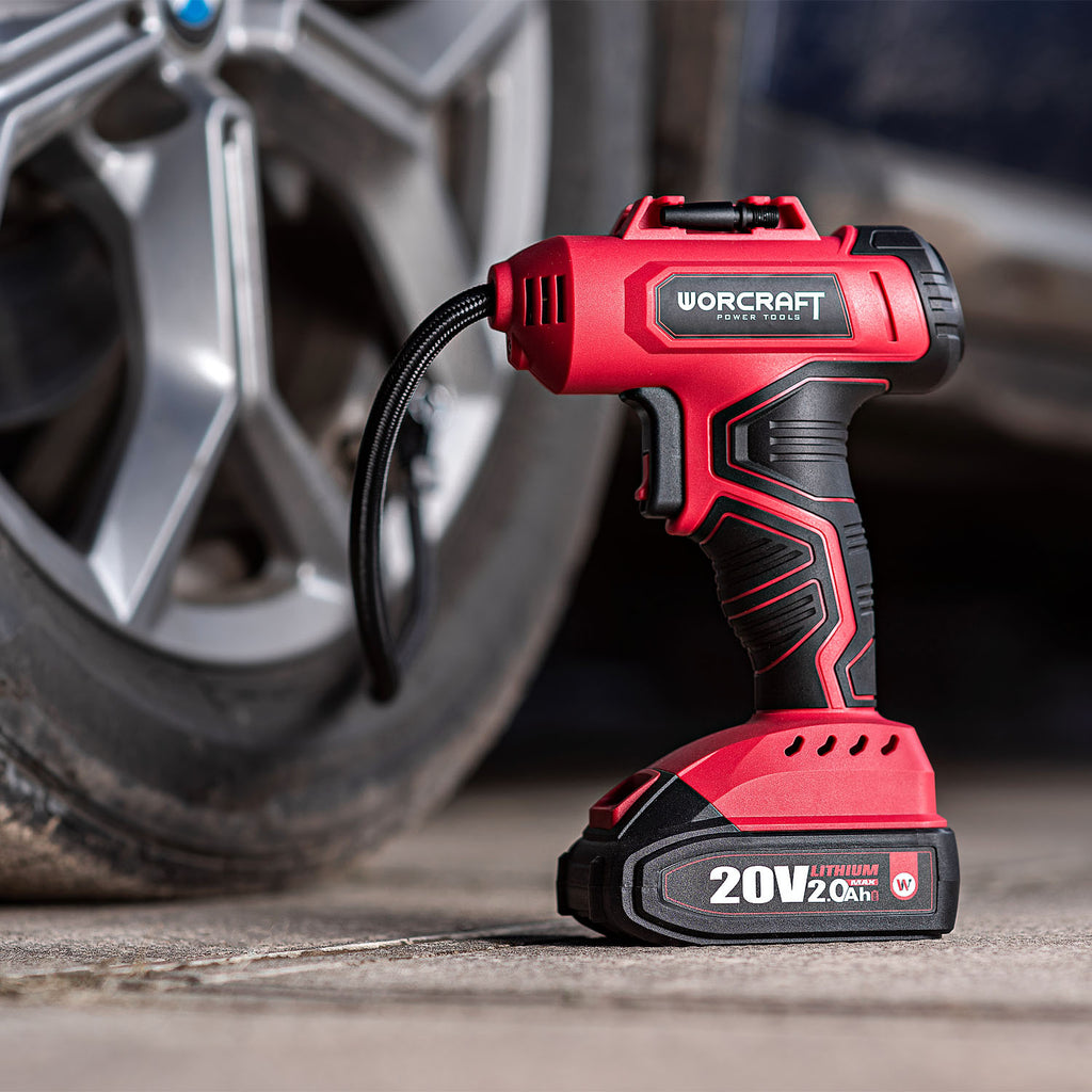 Worcraft 20V Cordless Tire Inflator CAC-S20LiG (Tool Only)