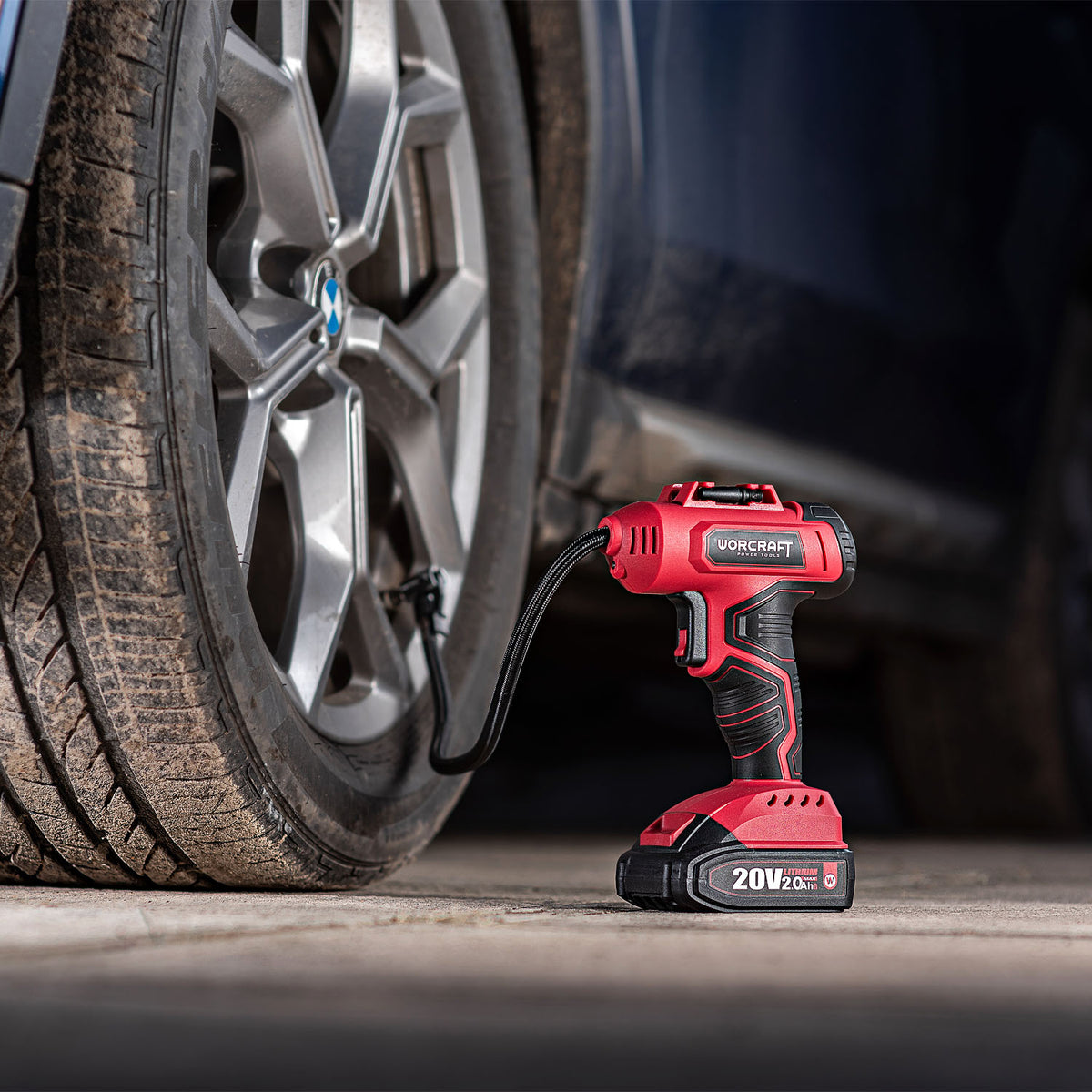 Worcraft 20V Cordless Tire Inflator CAC-S20LiG (Tool Only)