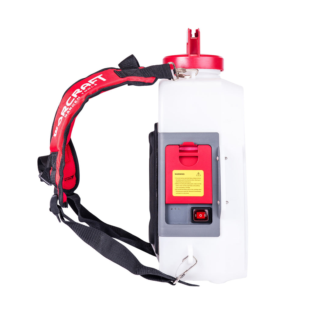 WorCraft 20V Cordless Backpack Sprayer — 3-Gallon, Tool Only