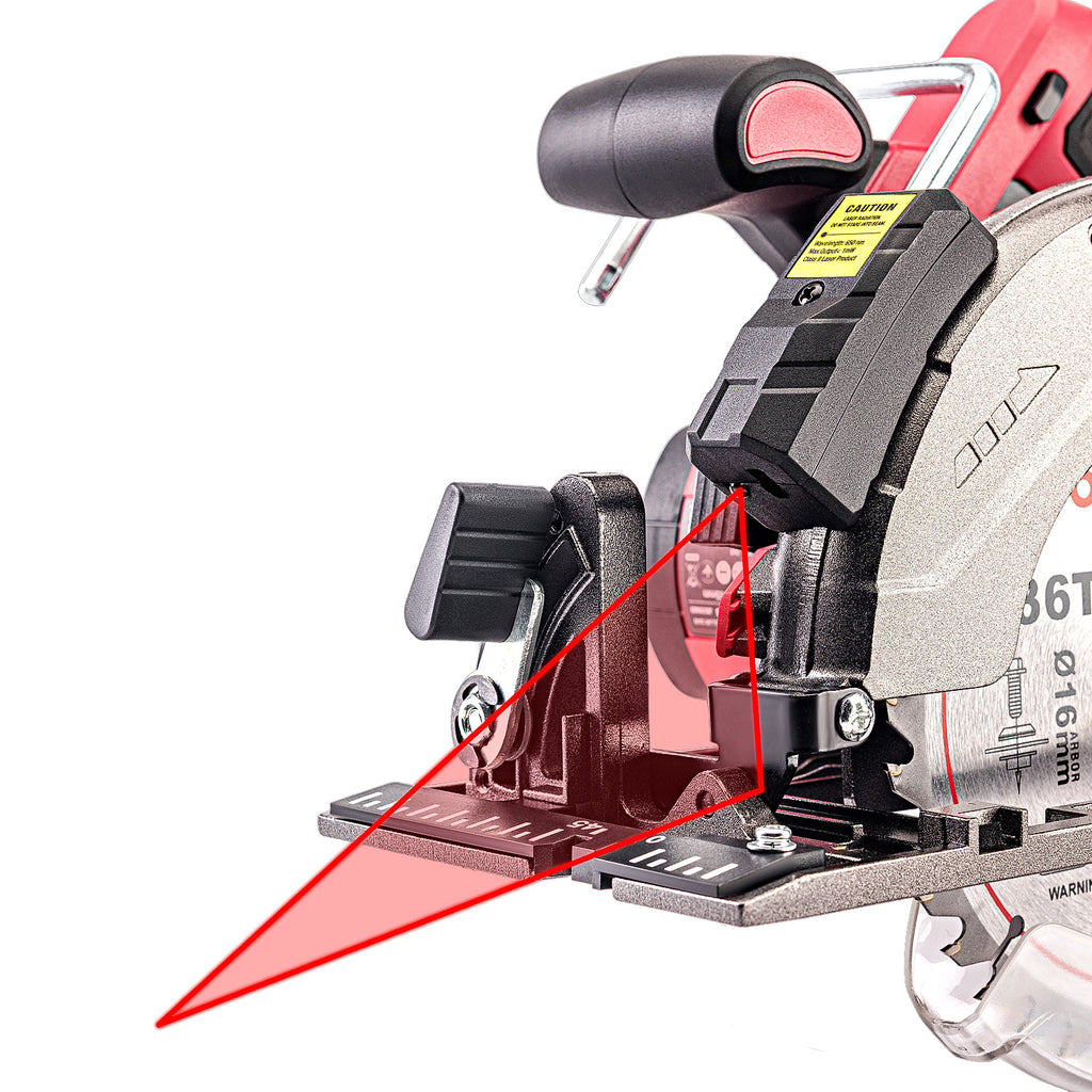 WorCraft 20V Brushless Circular Saw — 6-1/2 in, Tool Only