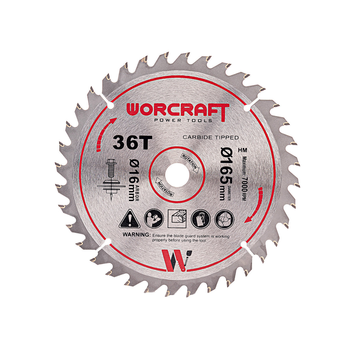 WorCraft 20V Brushless Circular Saw — 6-1/2 in, Tool Only