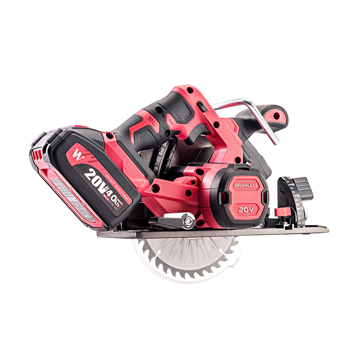 WorCraft 20V Brushless Circular Saw — 6-1/2 in, Tool Only
