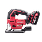 WorCraft 20V Brushless Jigsaw — Variable Speed, Tool Only