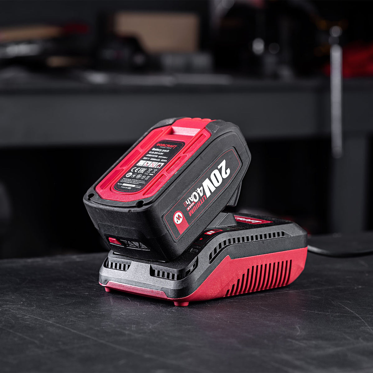 Worcraft cordless 20v battery charger