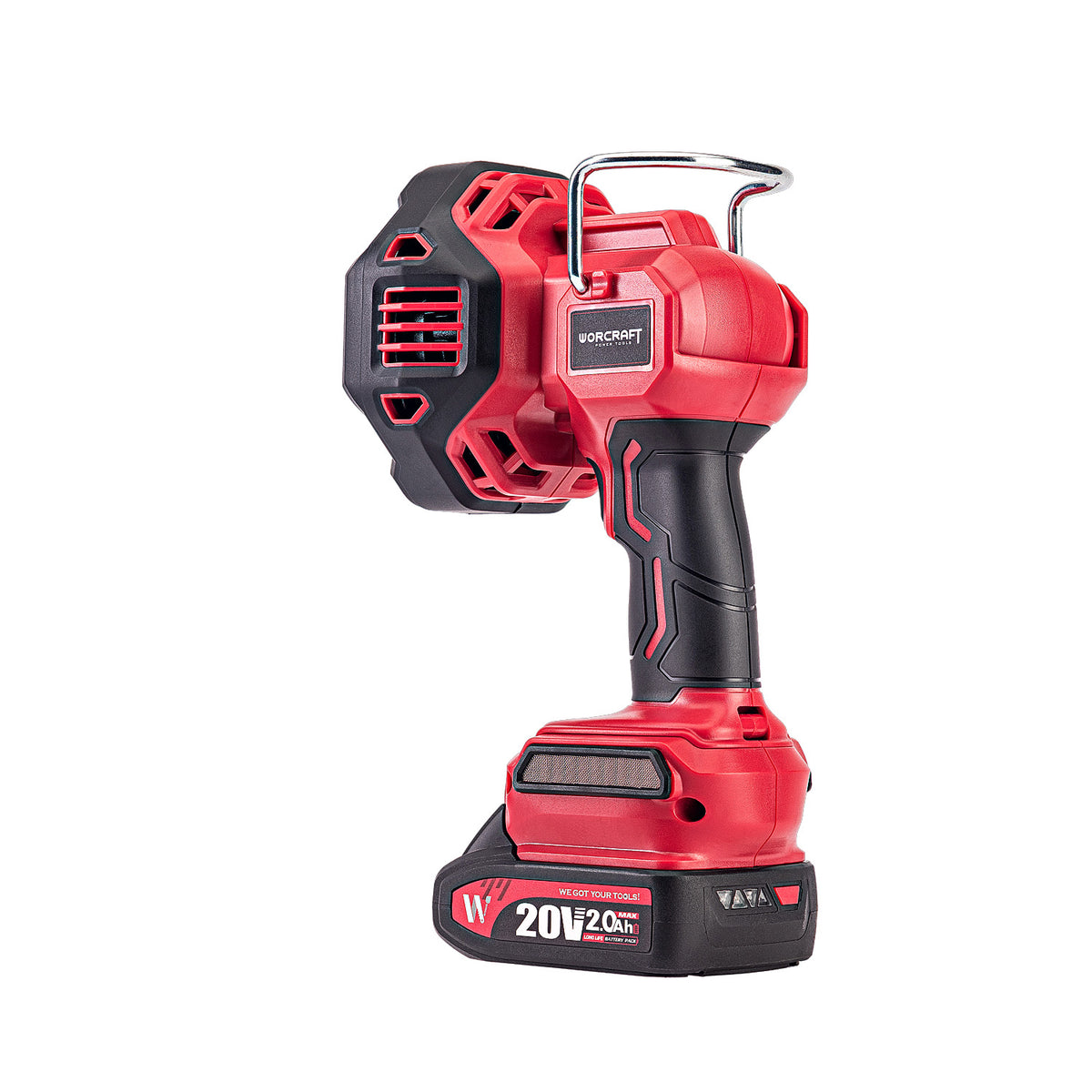 WorCraft 20V Cordless LED Spotlight — 2,500 Lumen, 500m Beam