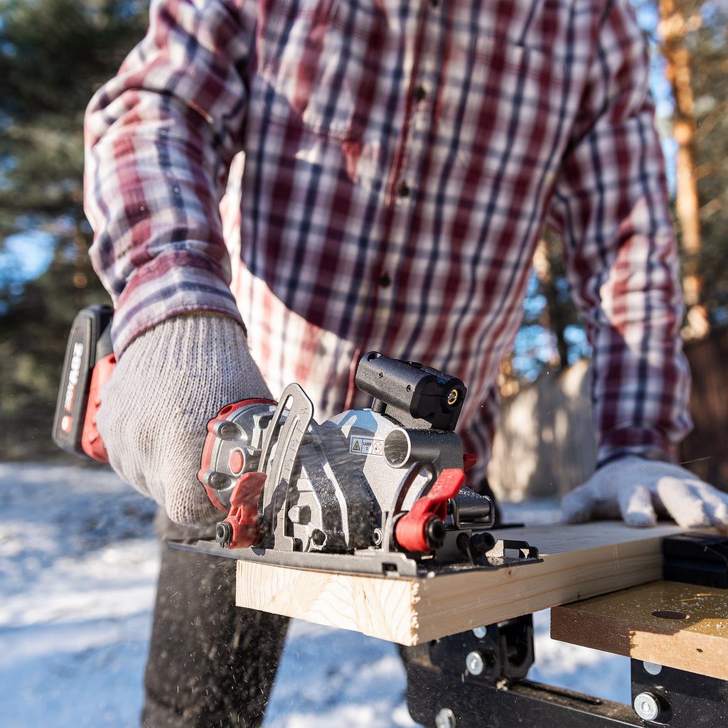 WorCraft 20V Brushless Mini Circular Saw — 4-1/2 in, Tool Only