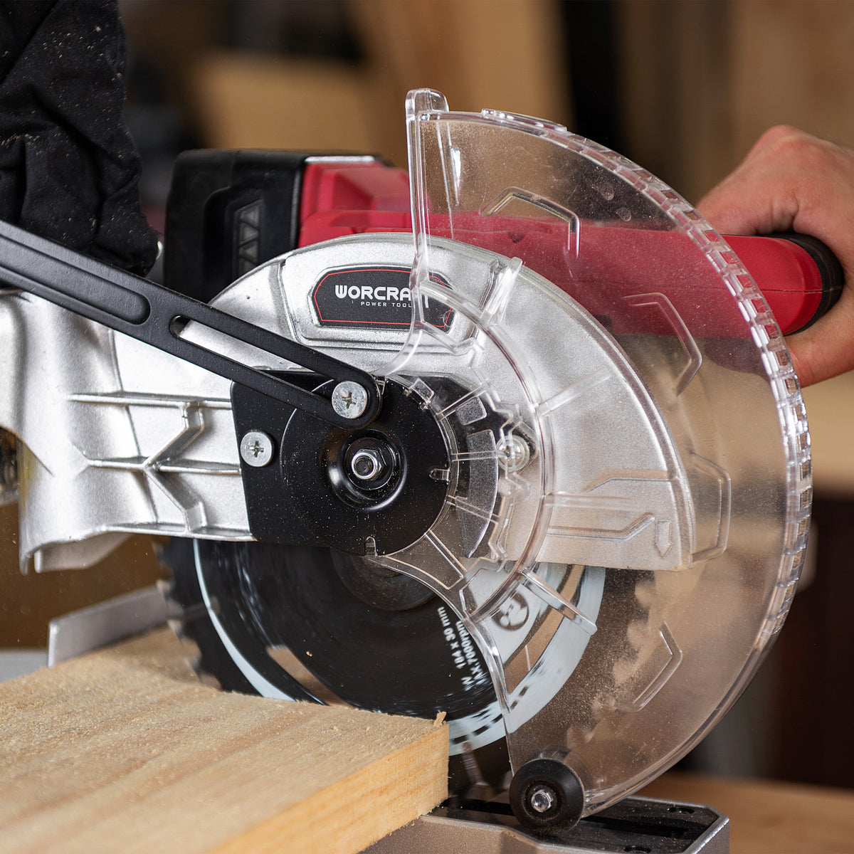WorCraft 20V Cordless Sliding Miter Saw — 7-1/4 in, Tool Only