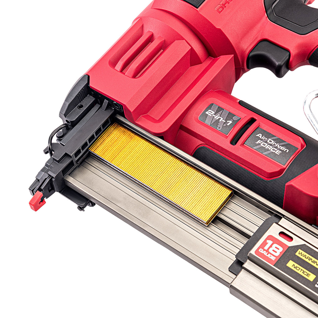 WorCraft 20V Cordless Brad Nailer & Stapler — 2-in-1, Tool Only