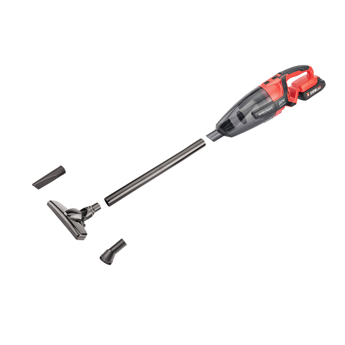 WorCraft 20V Cordless Handheld Vacuum — HEPA, Tool Only