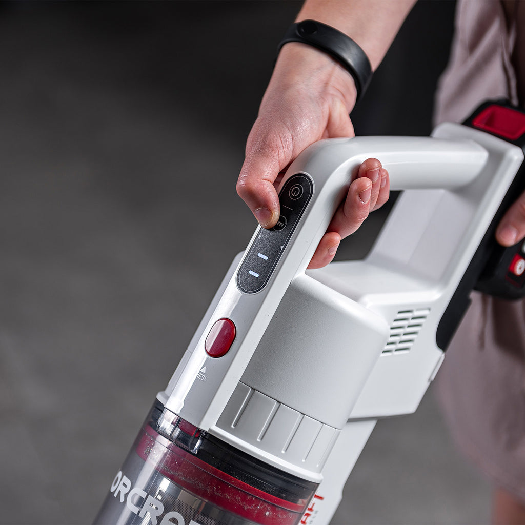 WorCraft 20V Cordless Stick Vacuum — 20kPa, 1.2L, Tool Only