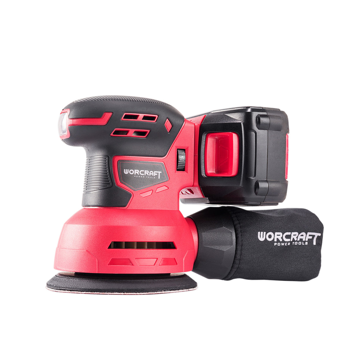 WorCraft 20V Cordless Random Orbital Sander — 5 in, Tool Only