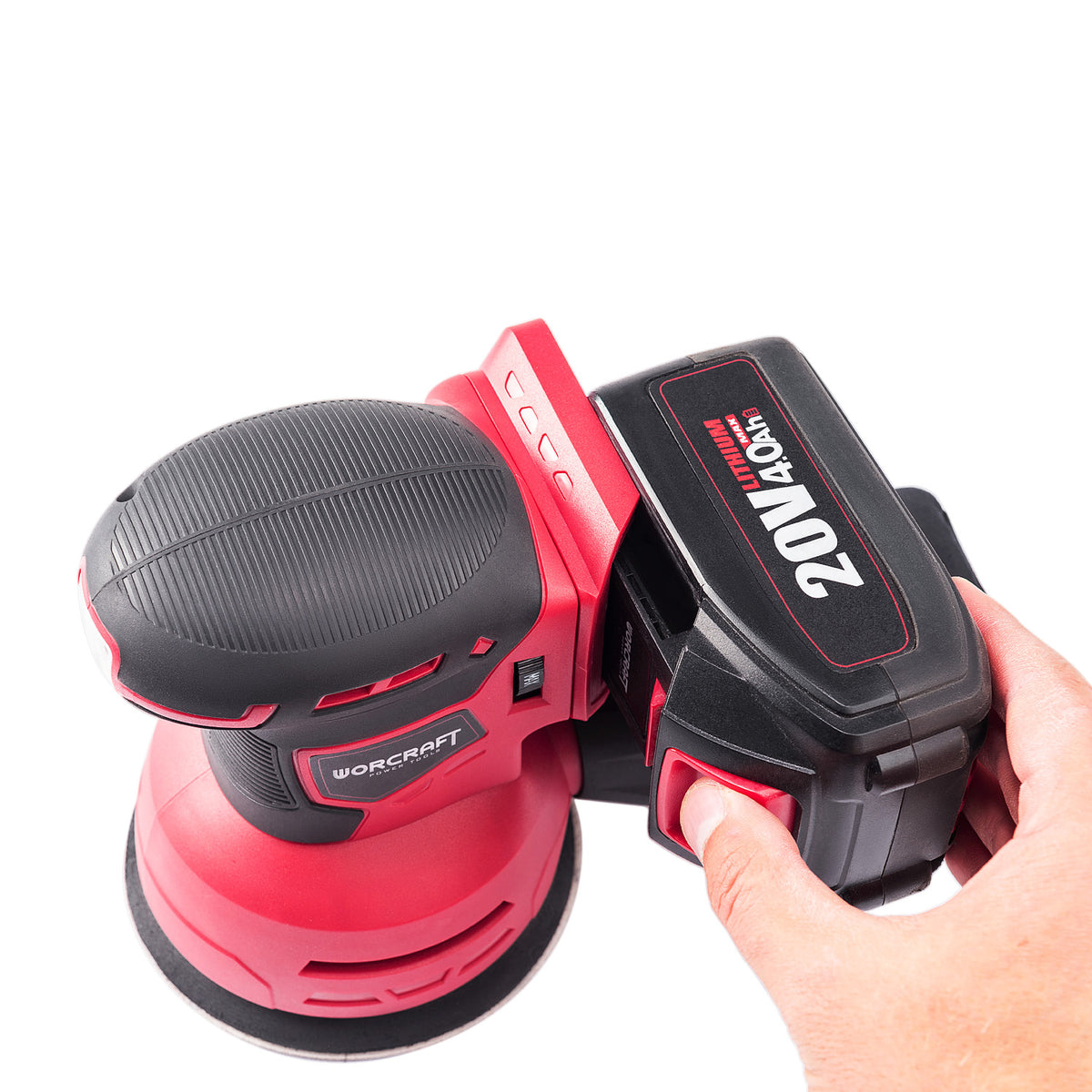 WorCraft 20V Cordless Random Orbital Sander — 5 in, Tool Only
