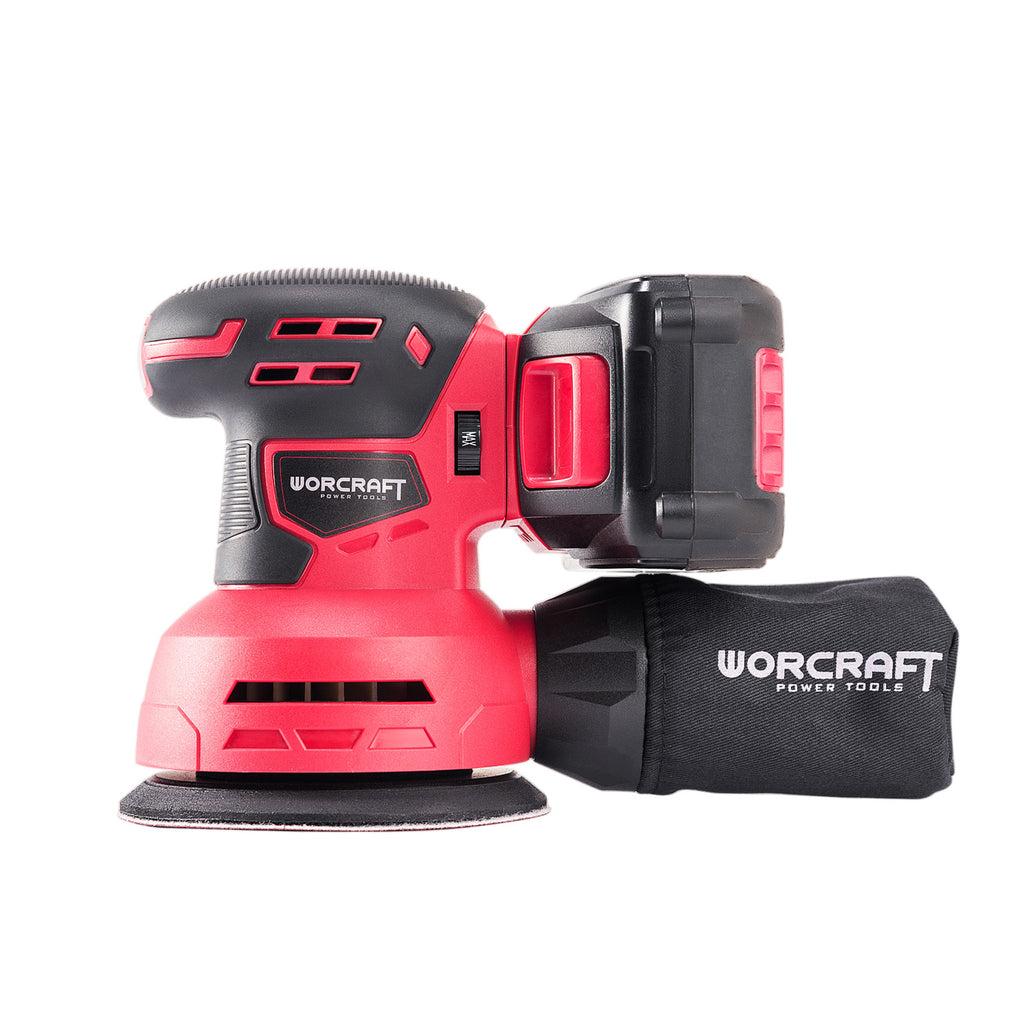 WorCraft 20V Cordless Random Orbital Sander — 5 in, Tool Only