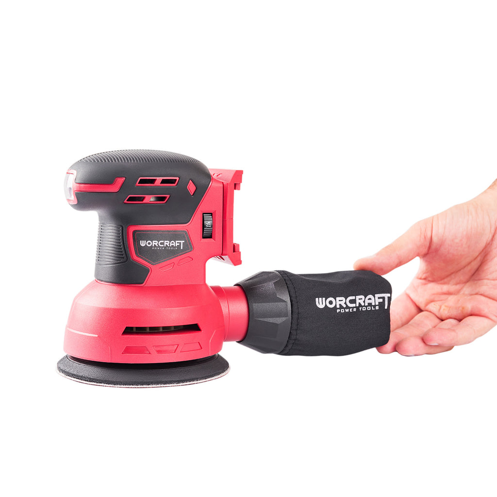 WorCraft 20V Cordless Random Orbital Sander — 5 in, Tool Only