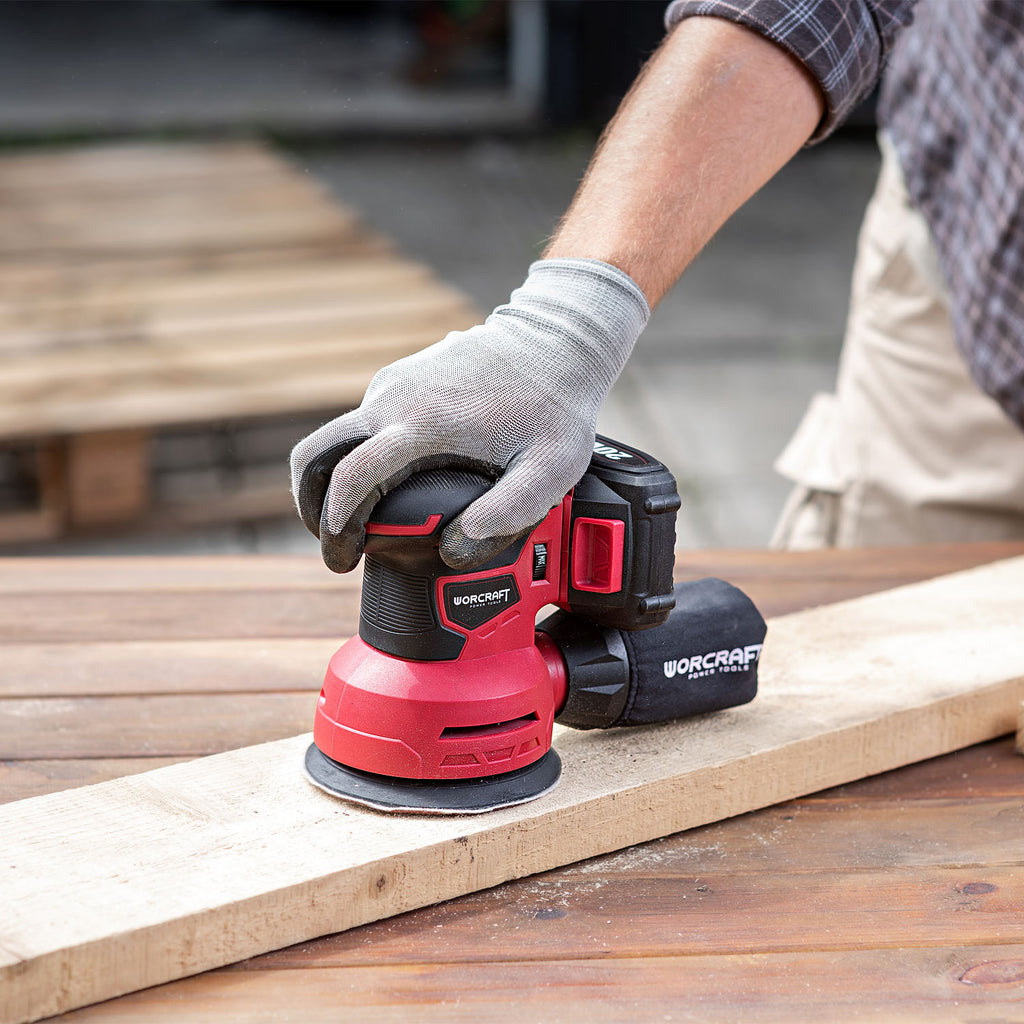 WorCraft 20V Cordless Random Orbital Sander — 5 in, Tool Only
