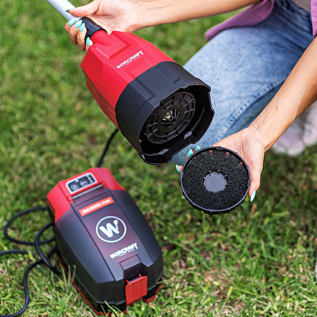WorCraft 20V Cordless Rain Barrel Pump — Garden Irrigation