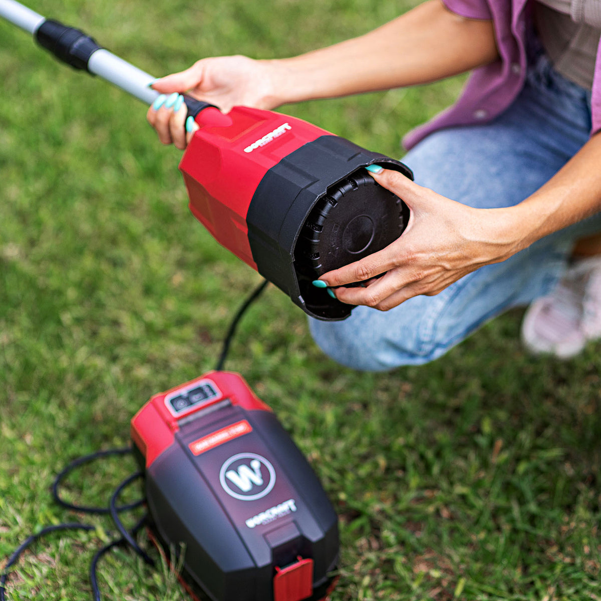 WorCraft 20V Cordless Rain Barrel Pump — Garden Irrigation