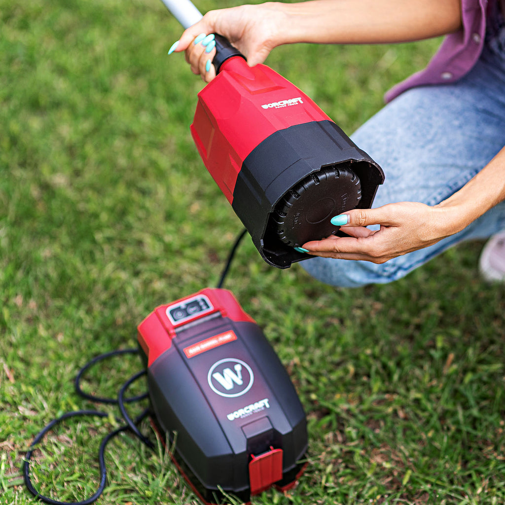 WorCraft 20V Cordless Rain Barrel Pump — Garden Irrigation