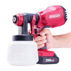 WorCraft 20V Cordless Paint Sprayer — HVLP Spray Gun, Tool Only