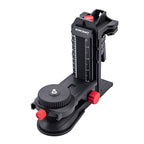 A black Worcraft brand window suction cup mount with red adjustment knobs and a white measurement scale on the side, shown on a solid white background.